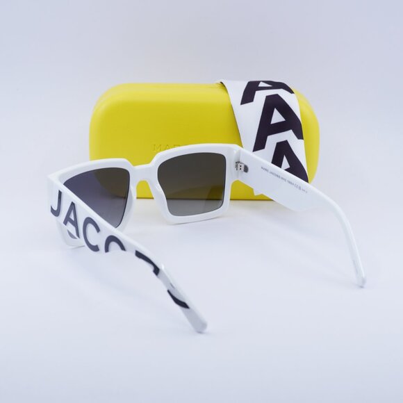 Marc Jacobs MARC 739/S 0CCP 90 Square Sunglasses - White\Dark Grey Gradient - Picture 10 of 10